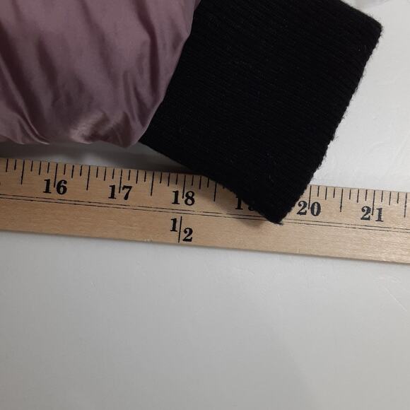 Canada Weather Gear Womens S Long Puffer Jacket Faux Fur Mauve Pearl Winter Coat - Picture 9 of 9